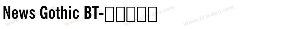 News Gothic BT字体转换